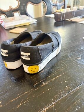 Toms Platform Slip-Ons with Smileys